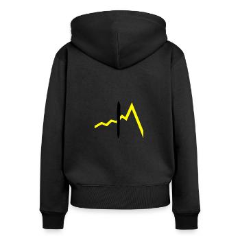 Sell me this pen - Women's Premium Organic Zip Hoodie - black - Back - Julia (174cm)