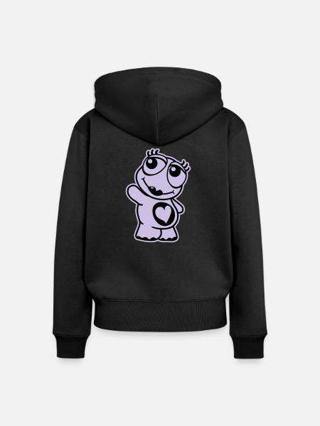 Turtle - Frauen Premium Bio Zip Hoodie - Schwarz