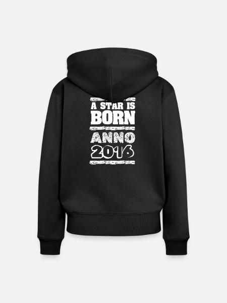 Jahrgang 2016 - Frauen Premium Bio Zip Hoodie - Schwarz