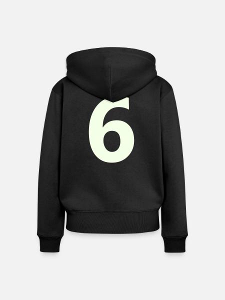 6- - Frauen Premium Bio Zip Hoodie - Schwarz