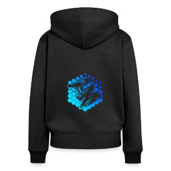 Cyclisme VTT Femme VTT Cyclisme - Sweat à capuche zippé Premium bio Femme - noir - Dos - Julia (174cm)