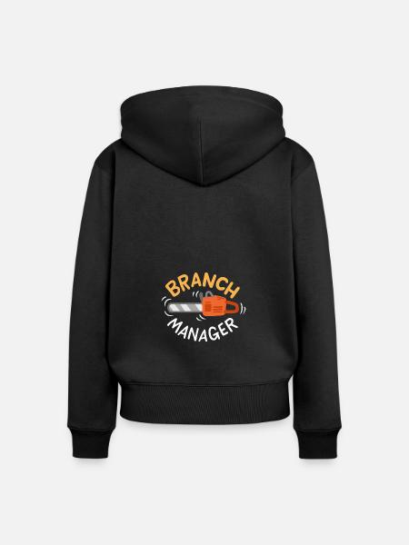Filialleiter - Frauen Premium Bio Zip Hoodie - Schwarz