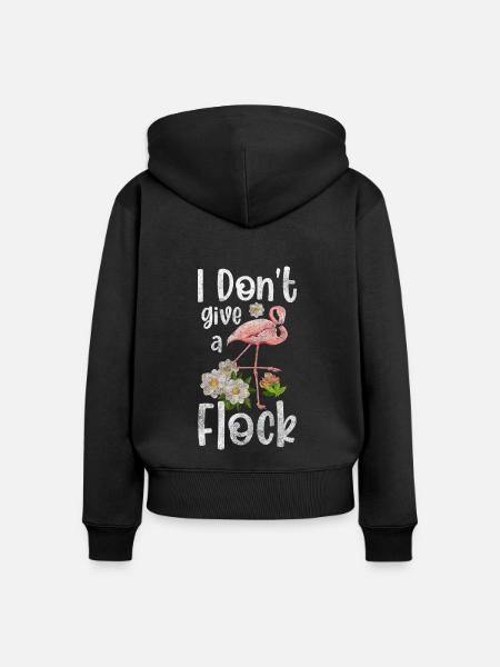 Mir Egal Attitude Gleichgültigkeit - Frauen Premium Bio Zip Hoodie - Schwarz