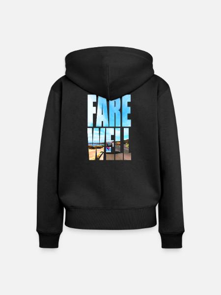 ABSCHIED - Frauen Premium Bio Zip Hoodie - Schwarz