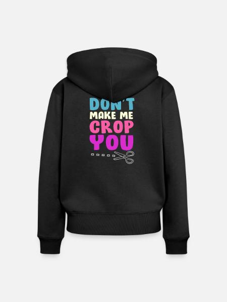 Scrapbooking Scrapbook - Frauen Premium Bio Zip Hoodie - Schwarz