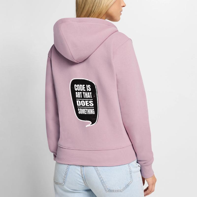 informatics c sharp programming fun jokes gift Women's Premium Organic Zip Hoodie