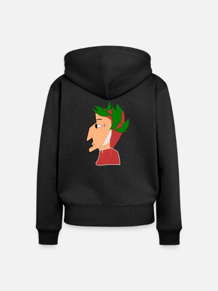 dante - Frauen Premium Bio Zip Hoodie - Schwarz