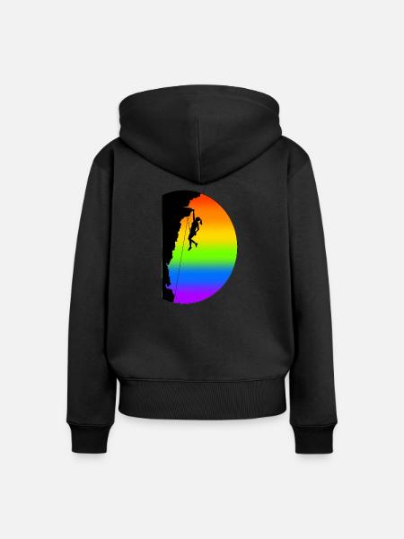 Climb on (She, LBGT) - Frauen Premium Bio Zip Hoodie - Schwarz