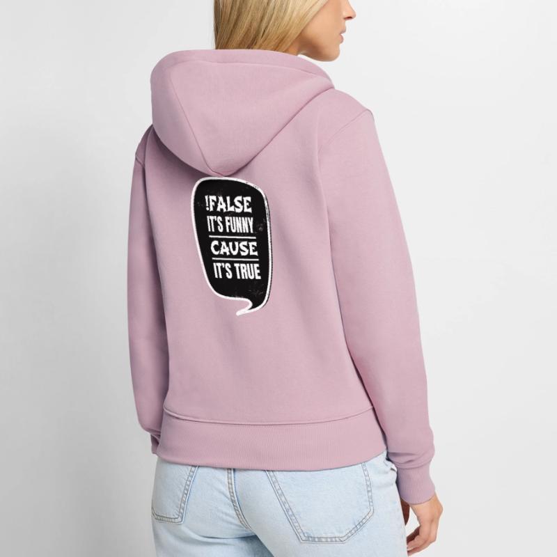 college student gift idea backend developer Women's Premium Organic Zip Hoodie