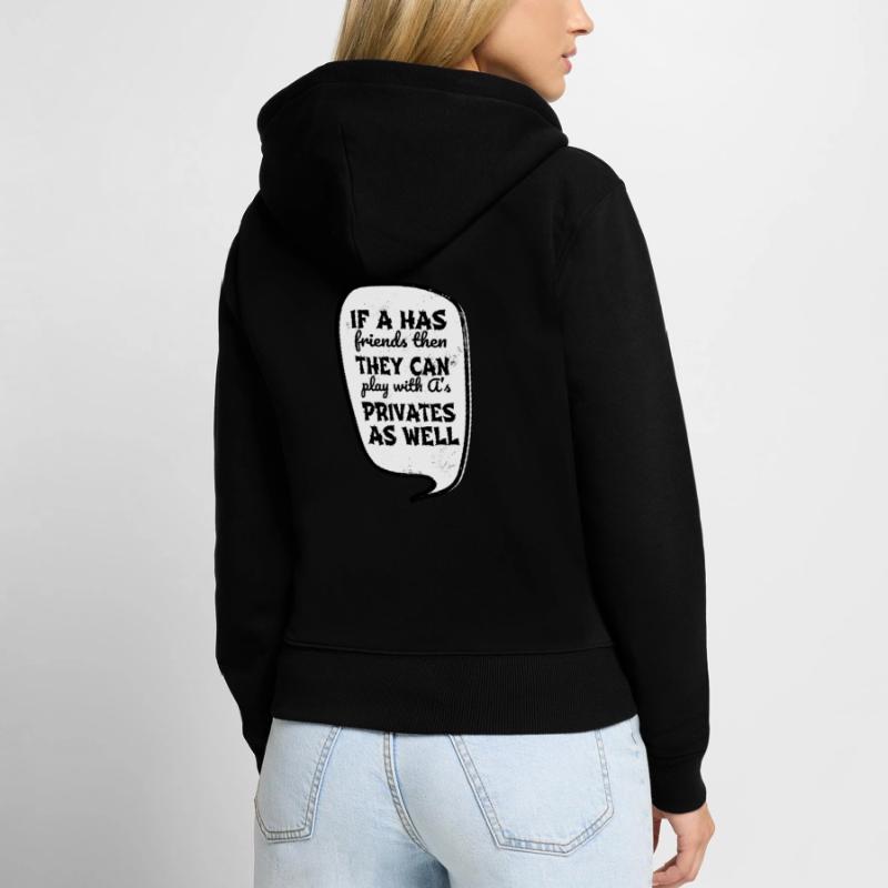 Geek Fullstack Developer Joke Programming Language Women's Premium Organic Zip Hoodie