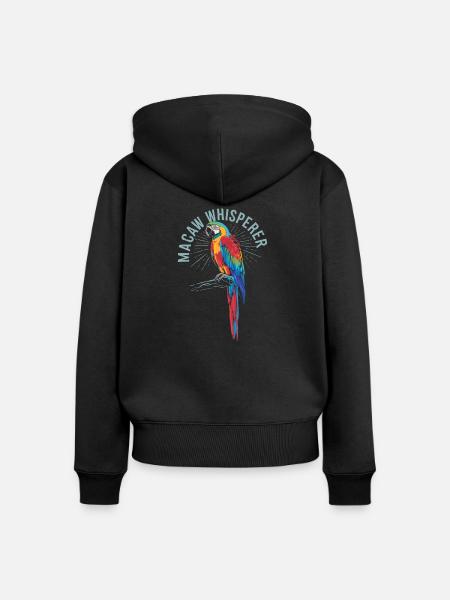 Leidenschaft für Aras - Frauen Premium Bio Zip Hoodie - Schwarz