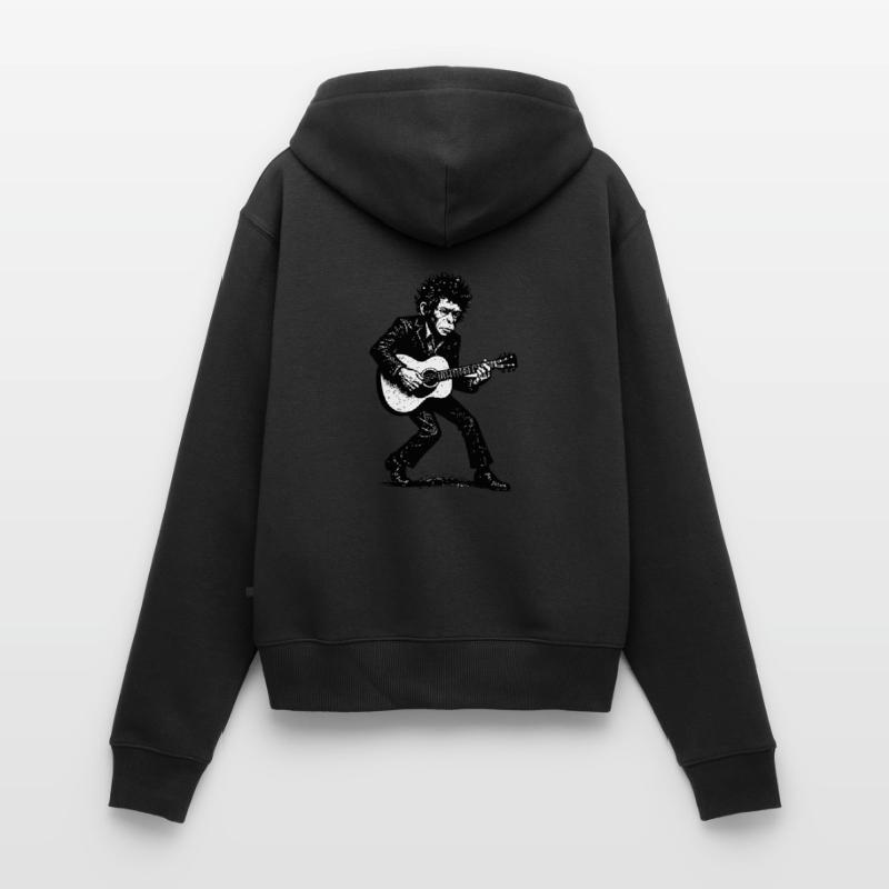 Auteur-compositeur-interprète | Le Singe Danseur Sweat à capuche zippé Premium bio Femme