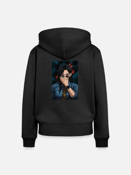 Noir Division - Frauen Premium Bio Zip Hoodie - Schwarz
