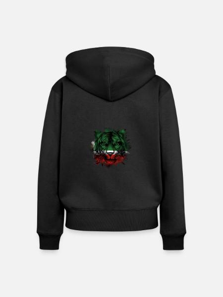 Tschetschenien - Frauen Premium Bio Zip Hoodie - Schwarz