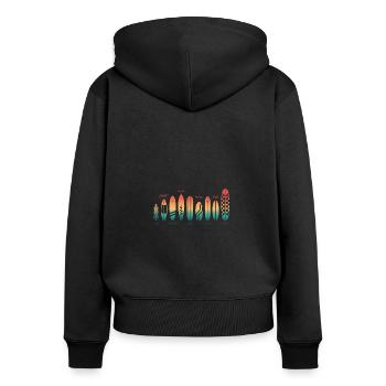 Different Skateboard Skate Boarder Types - Women's Premium Organic Zip Hoodie - black - Back - Julia (174cm)