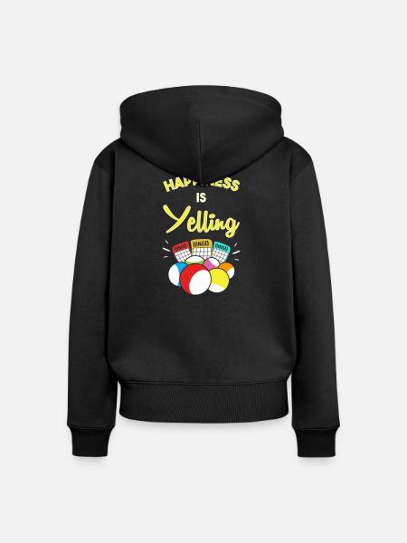 Bingo - Frauen Premium Bio Zip Hoodie - Schwarz