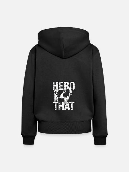 Herde, die - Frauen Premium Bio Zip Hoodie - Schwarz