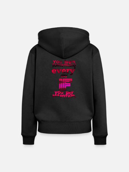Abschlussfeier 2024 Abiturfeier - Frauen Premium Bio Zip Hoodie - Schwarz