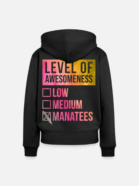 Manati, Seekui, Seekui - Frauen Premium Bio Zip Hoodie - Schwarz