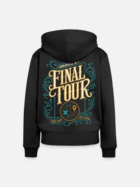 Grooms Final Tour JGA Design - Frauen Premium Bio Zip Hoodie - Schwarz