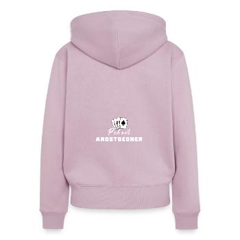 Pikes Fear Opponents - Women's Premium Organic Zip Hoodie - dusky pink - Back - Julia (174cm)