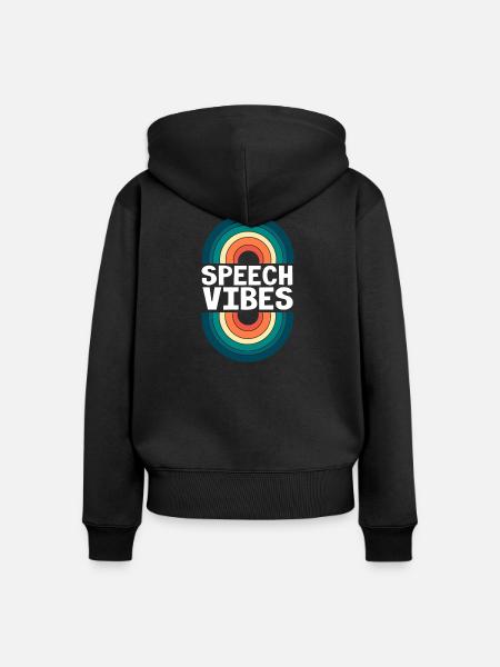 Logopädie Logopäde Logopädin - Frauen Premium Bio Zip Hoodie - Schwarz