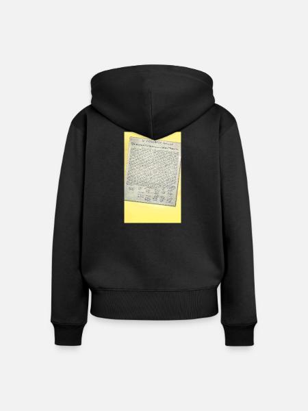Freedom Paper Pergament - Frauen Premium Bio Zip Hoodie - Schwarz