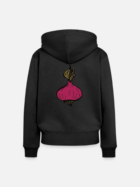 onion - Frauen Premium Bio Zip Hoodie - Schwarz