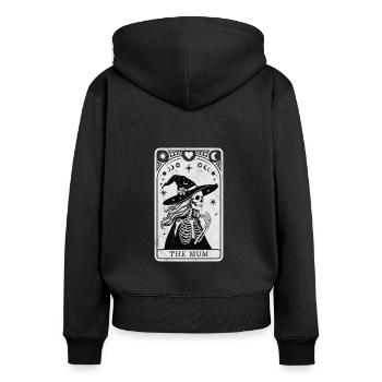 Tarot Mum - Women's Premium Organic Zip Hoodie - black - Back - Julia (174cm)