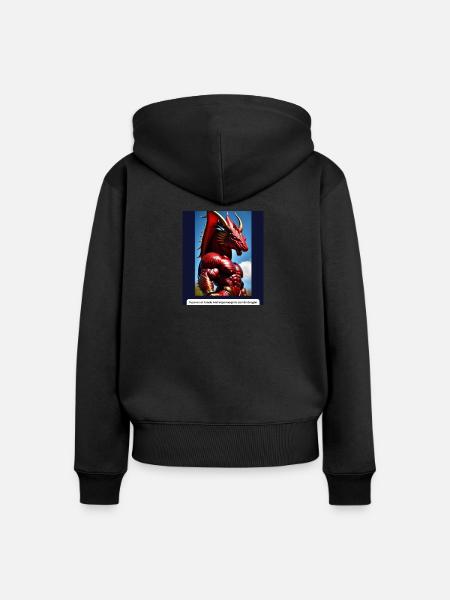 Anthropomorph - Frauen Premium Bio Zip Hoodie - Schwarz