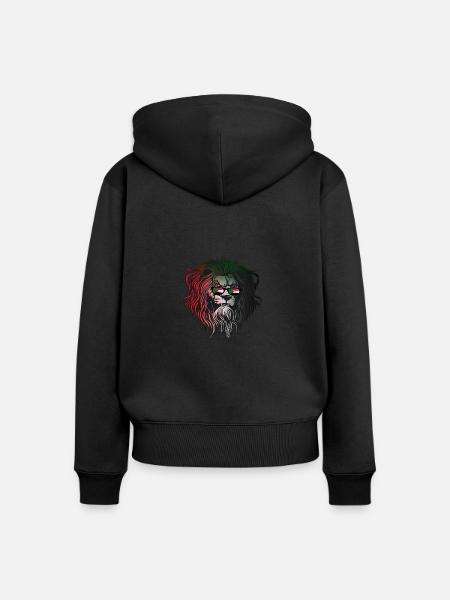 Sudan - Frauen Premium Bio Zip Hoodie - Schwarz