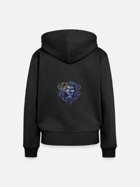 Uruguay - Frauen Premium Bio Zip Hoodie - Schwarz
