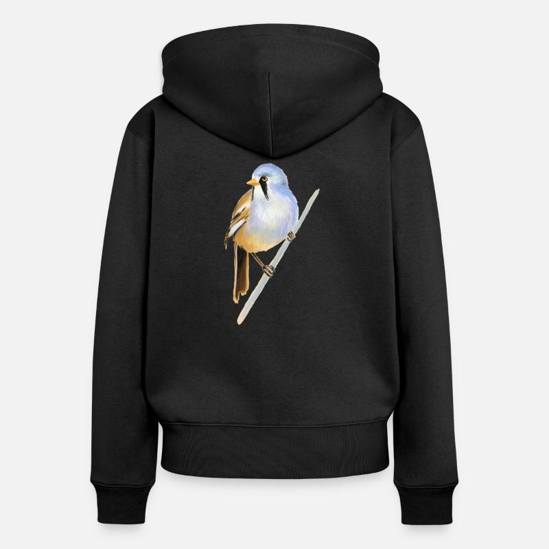 M. Bartmeise - Sweat à capuche zippé Premium bio Femme - noir