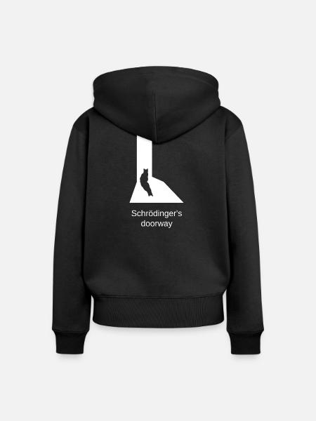 Schrödingers Katze - Türedition - Frauen Premium Bio Zip Hoodie - Schwarz