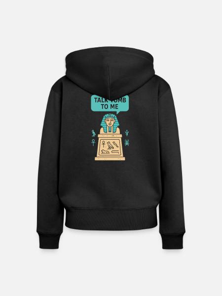 Pharao-archäologie Im Alten Ägypten - Frauen Premium Bio Zip Hoodie - Schwarz