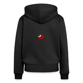 Tonga Flag Country Native Ancestry Pride Womens - Women's Premium Organic Zip Hoodie - black - Back - Julia (174cm)