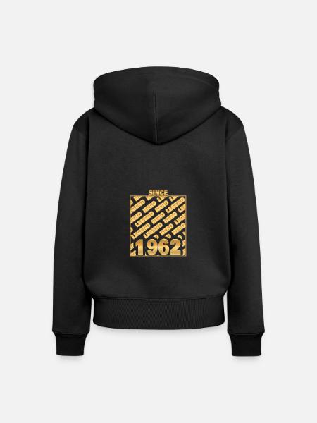 Hero 1962 - Frauen Premium Bio Zip Hoodie - Schwarz