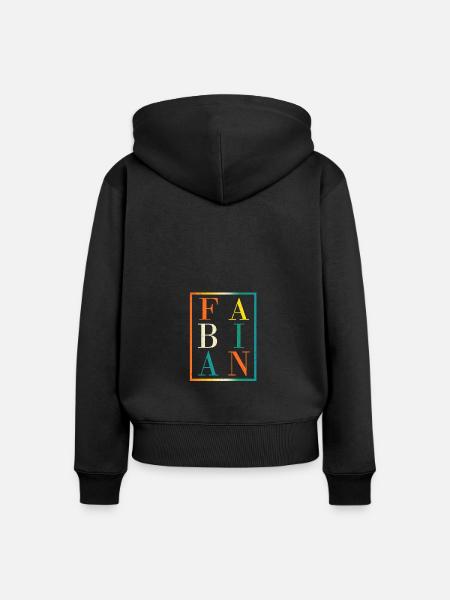 Fabian - Frauen Premium Bio Zip Hoodie - Schwarz