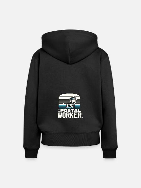 Postangestellte - Frauen Premium Bio Zip Hoodie - Schwarz