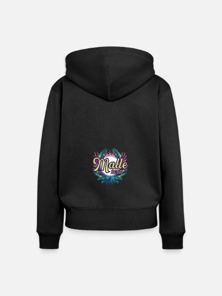 Malle 2025 Team - Frauen Premium Bio Zip Hoodie - Schwarz