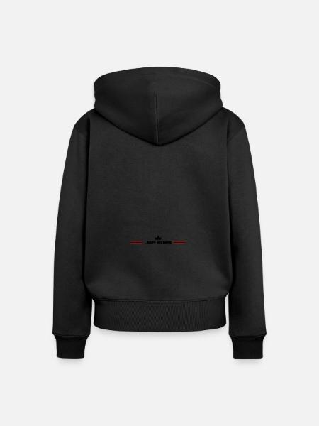 JGA 2025 Linie - Frauen Premium Bio Zip Hoodie - Schwarz