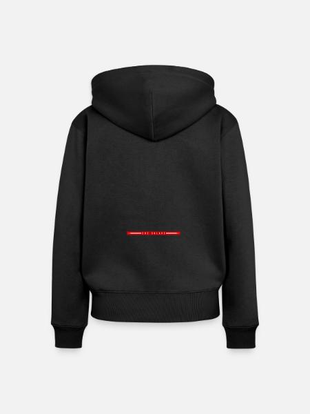 Ehesklave Jga Spruch - Frauen Premium Bio Zip Hoodie - Schwarz