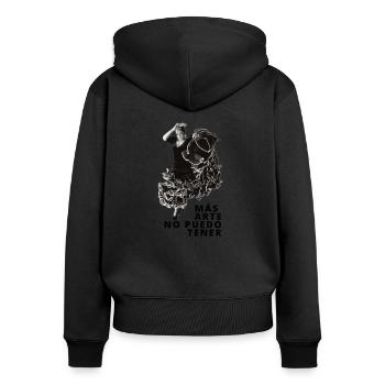 Lola Flores - But art I can't have - Women's Premium Organic Zip Hoodie - black - Back - Julia (174cm)