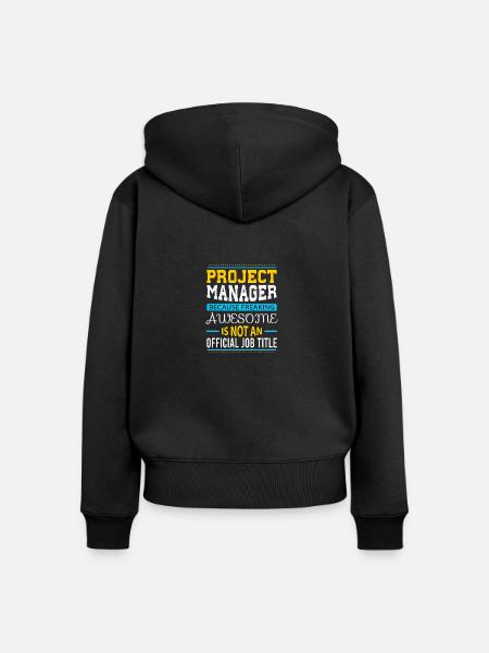 Project Manager - Frauen Premium Bio Zip Hoodie - Schwarz