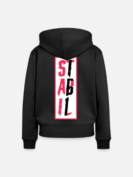 STABIL - BLOCK - 161 EDITION - Frauen Premium Bio Zip Hoodie - Schwarz