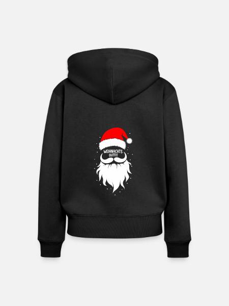 Weihnachts Outfit - Frauen Premium Bio Zip Hoodie - Schwarz