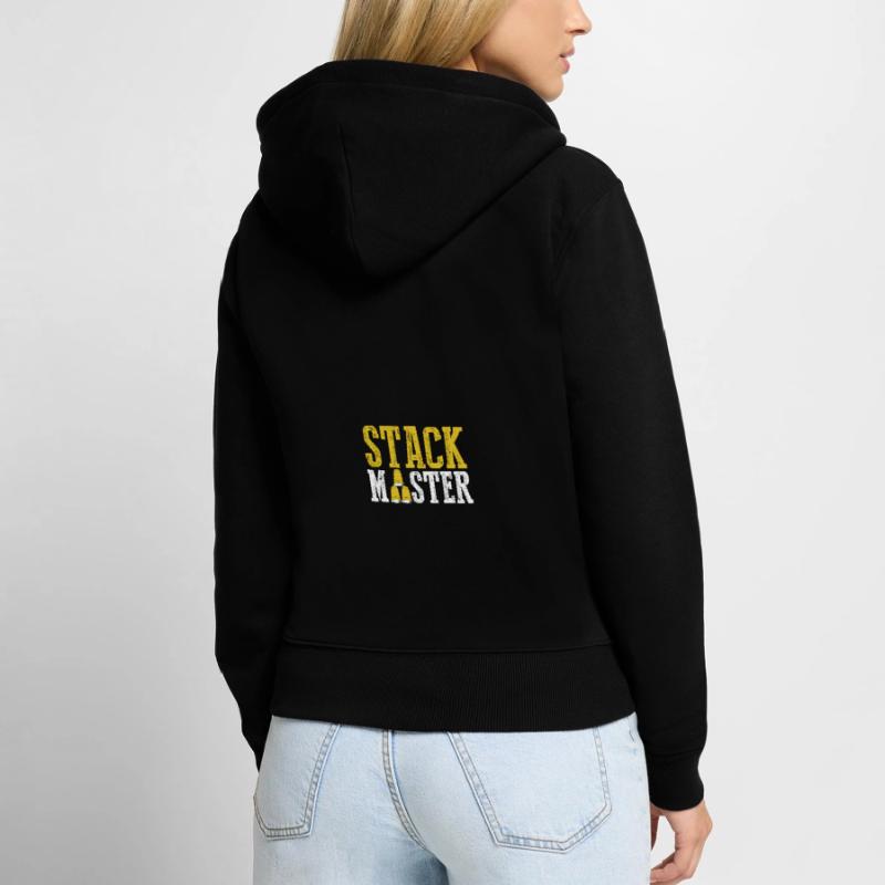 Stack Master Sport Speed Cup Stacker Stacking Frauen Premium Bio Zip Hoodie
