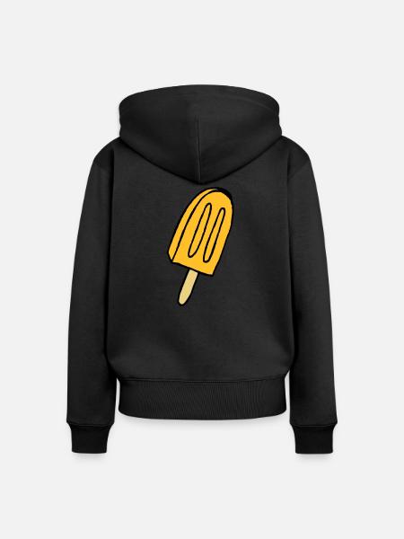 Eis - Frauen Premium Bio Zip Hoodie - Schwarz