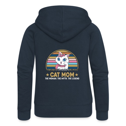 CAT MOM - Veste à capuche Premium Femme