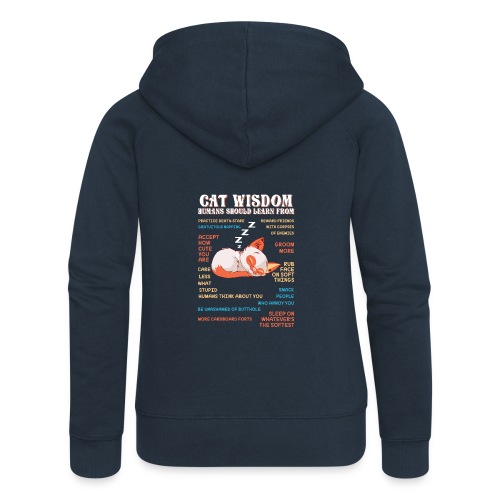 CAT WISDOM - Veste à capuche Premium Femme